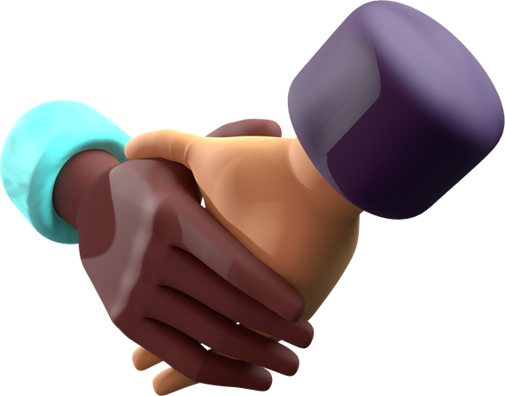 3D Handshake Icon